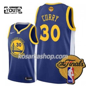 Dres Golden State Warriors Stephen Curry 30 2018 NBA Finals Patch Nike Plava Swingman - Dječji